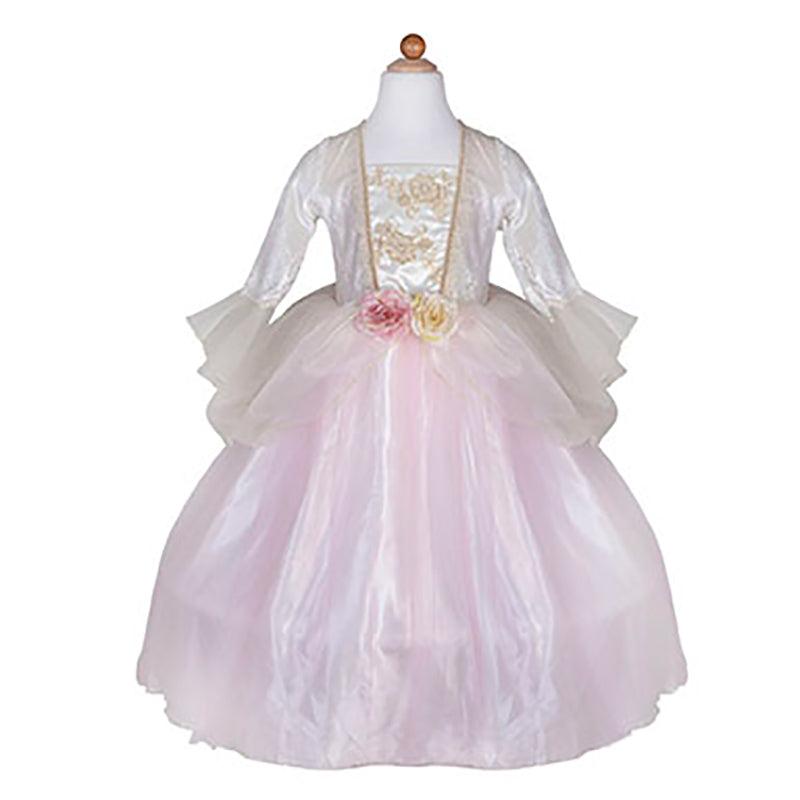 Great Pretenders udklædningstøj, Prinsessekjole gylden rose - str. 3-8 år