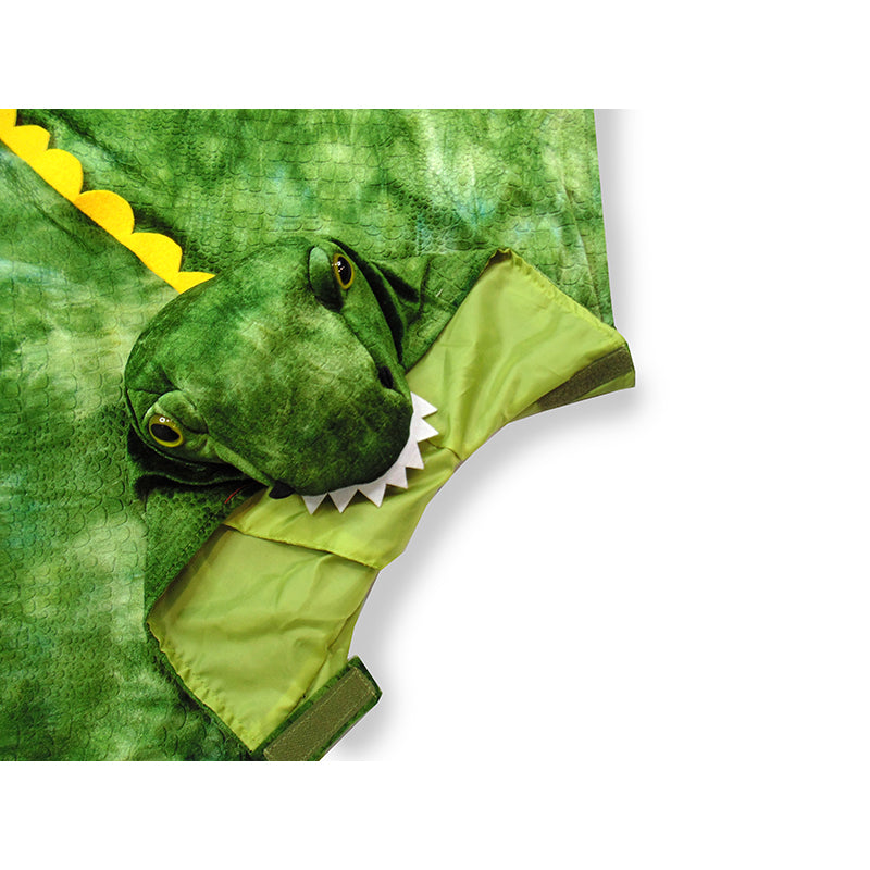 Great Pretenders Animal Costume, T-Rex Dinosaur Cape with Hood - Size 4-5 Years