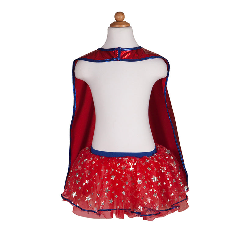 Great Pretenders Dress-Up Costume, Superhero Girl with Mask - Size 4-6 Years