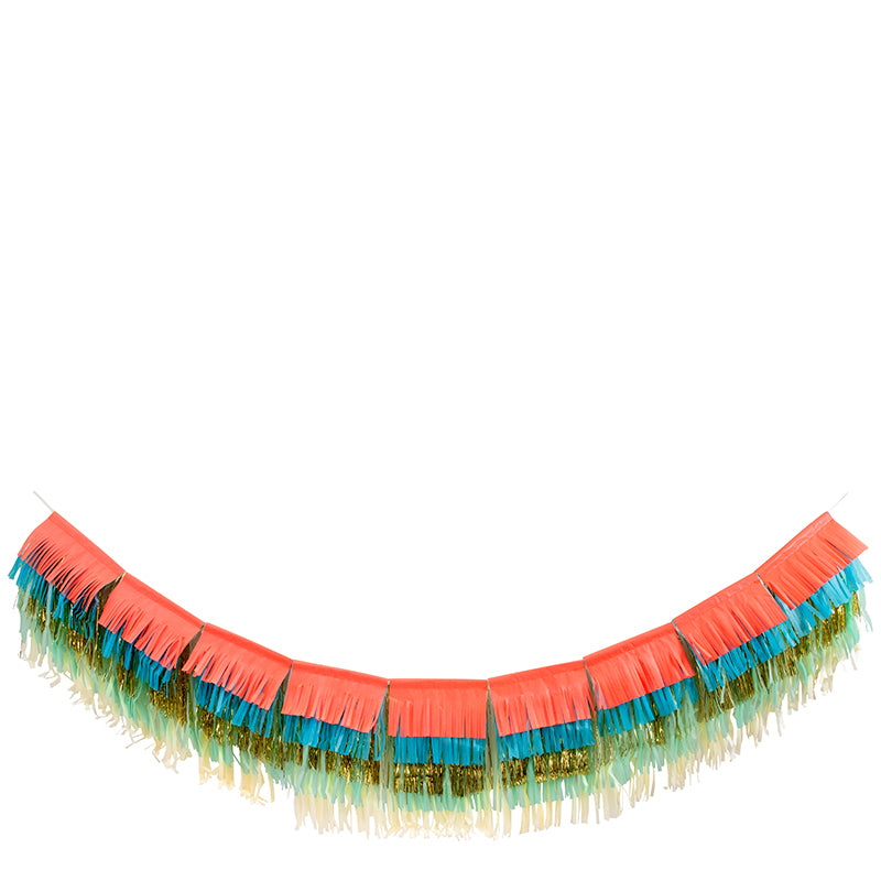 Meri Meri guirlande m. frynser, Colorful - 3 m