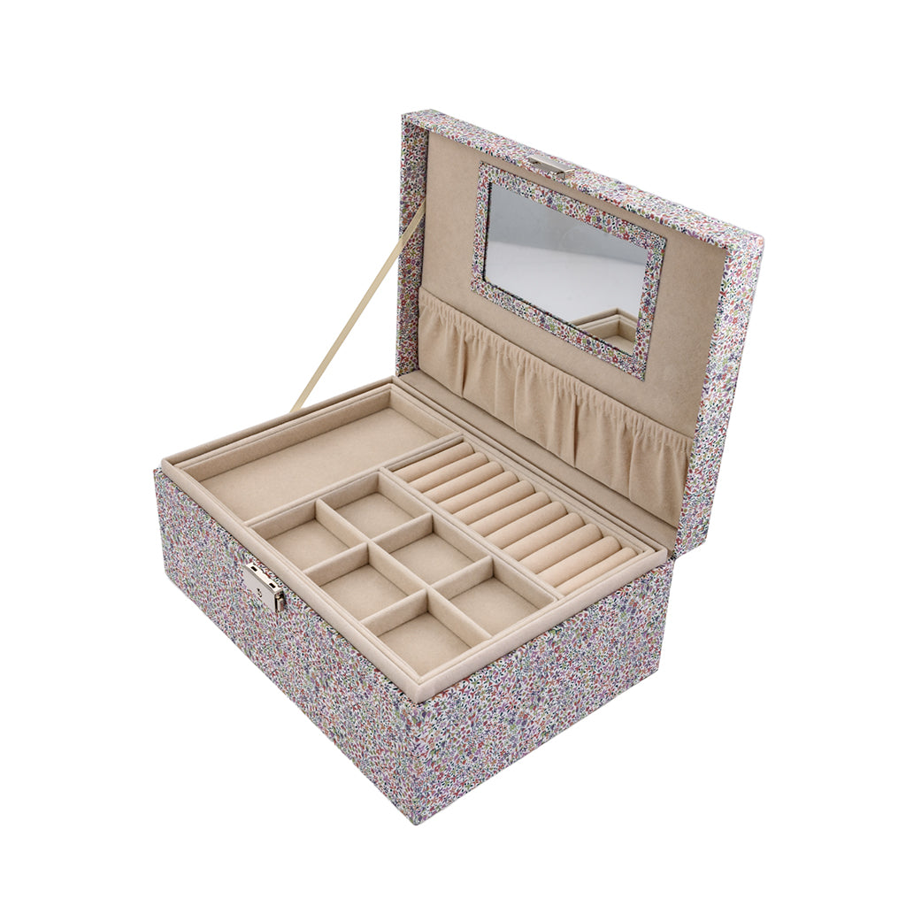 Bon Dep Jewelry Box with Liberty Print, Square - Eve