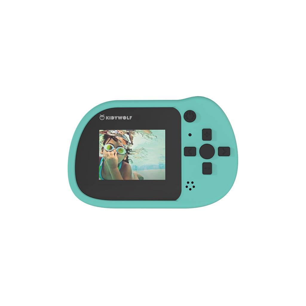 Kidycam børnekamera, 32 GB, vandtæt - Cyan