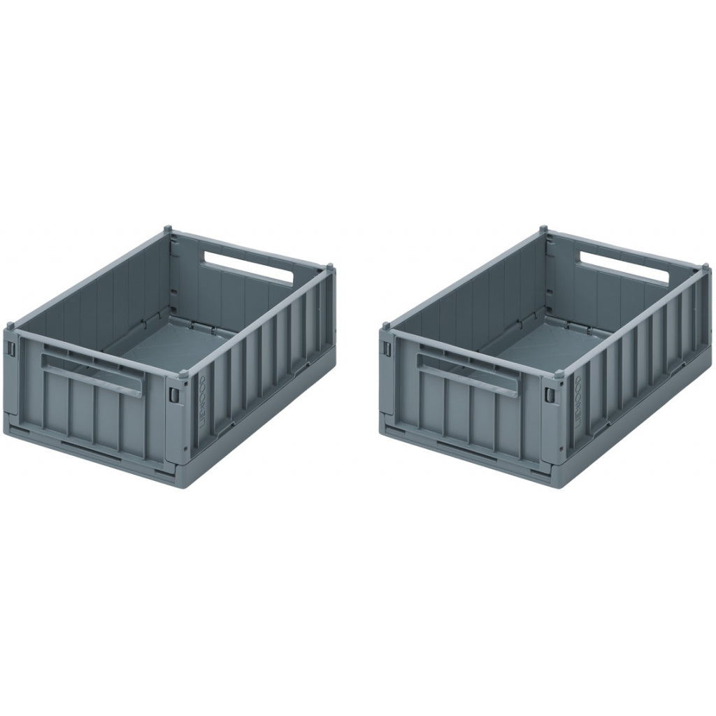 Liewood Weston foldekasse S, 2 pak, whale blue