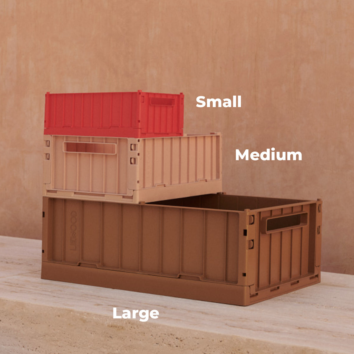 Liewood Weston Folding Crate L – Whale Blue
