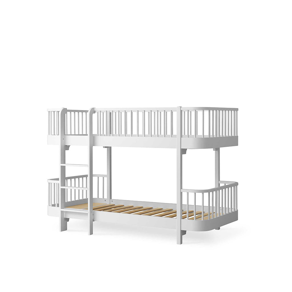 Oliver Furniture, Wood Original Half-High Bunk Bed - White
