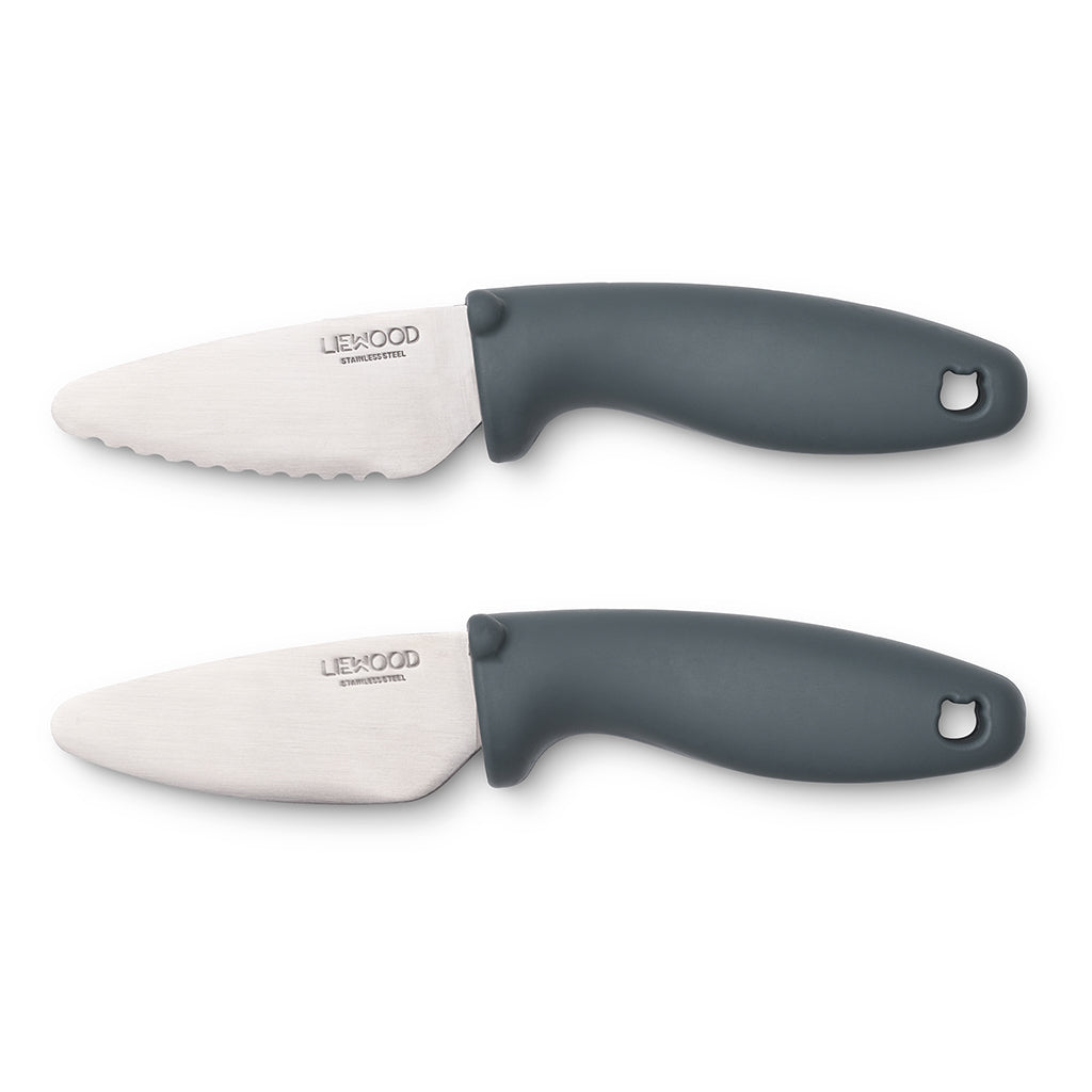 Liewood Perry Junior Knife Set, Whale Blue