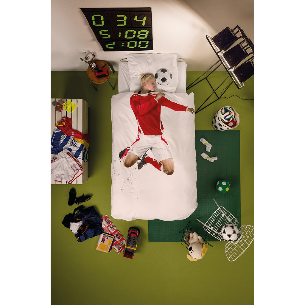 Snurk Adult Bedding, Organic Cotton – Football Player