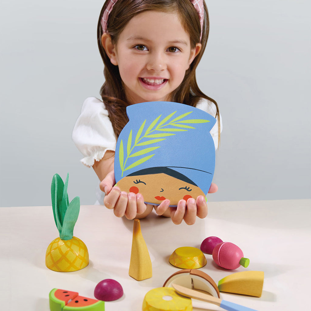Tender Leaf Play Food - Tropical Fruit Cutting Board