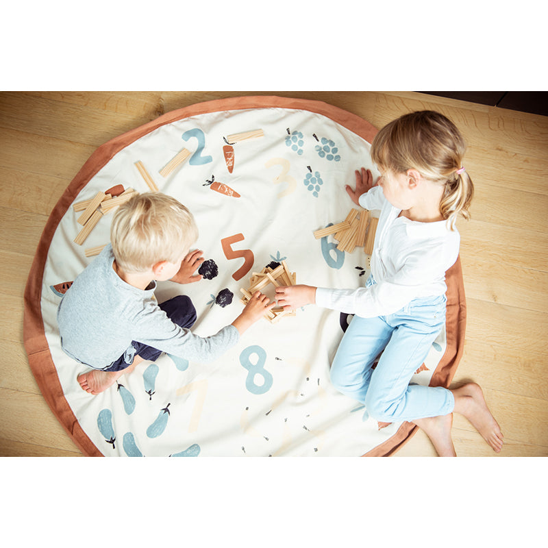 Play&Go 2-in-1 Play Mat, Veggie Numbers