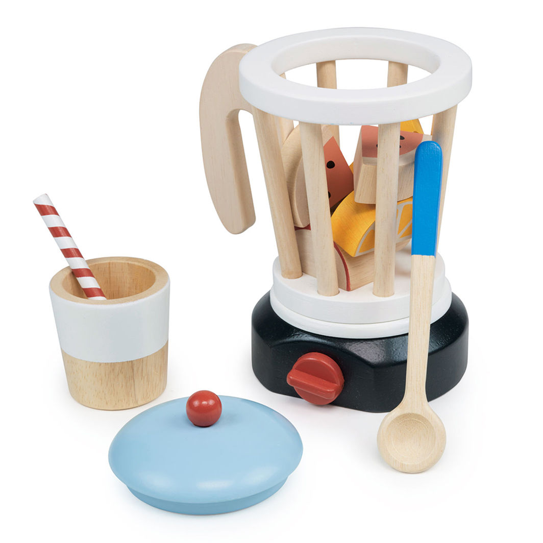 Mentari Wooden Play Food, Blender for Smoothies