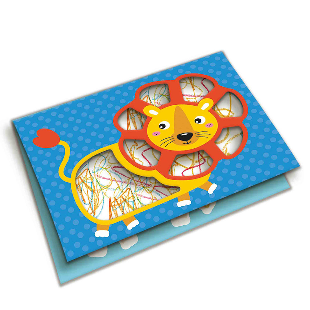SES Creative My First Creative Set, Crayons and Animal Cards - Ages 1-4