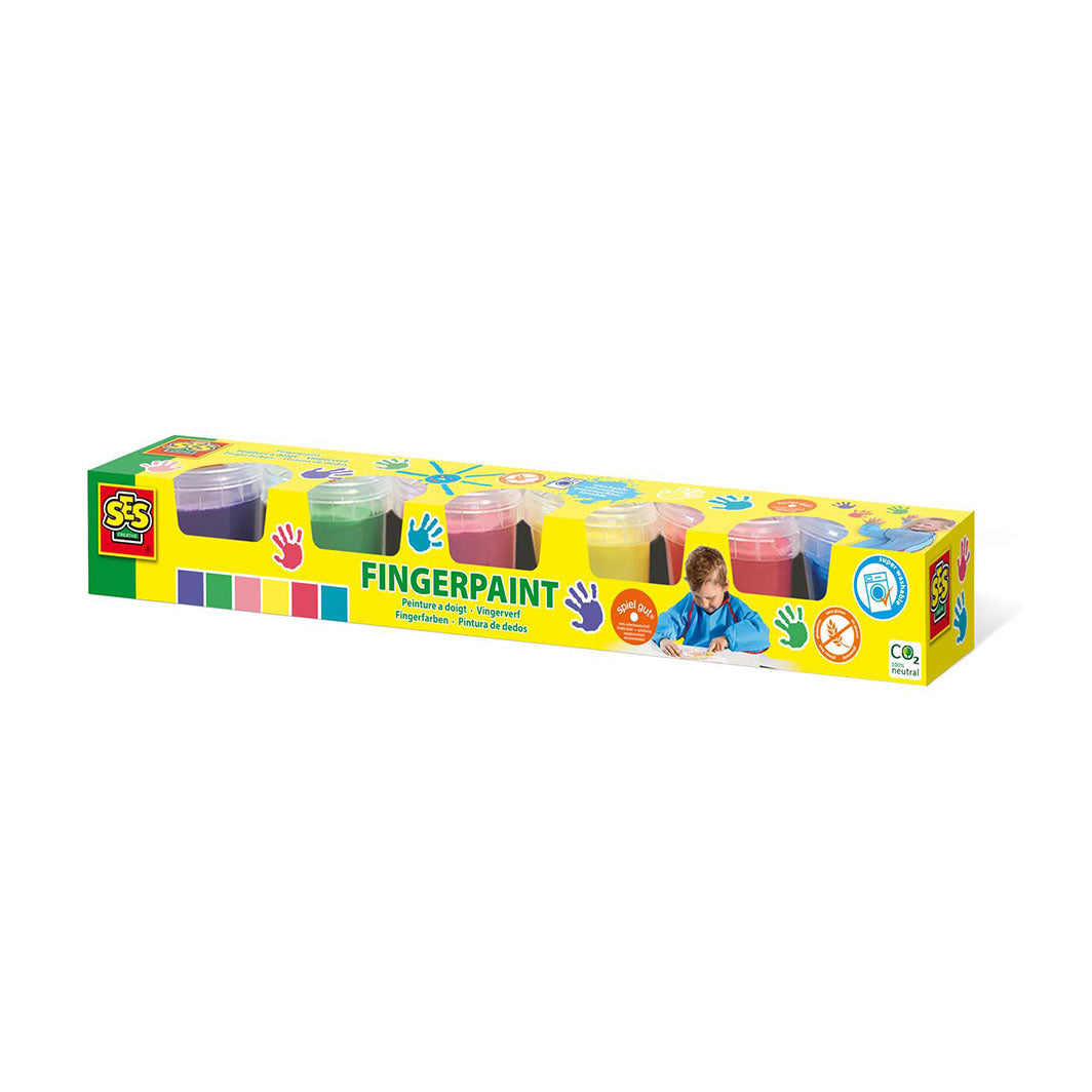 SES Creative Fingermaling, 6 x 120 ml.