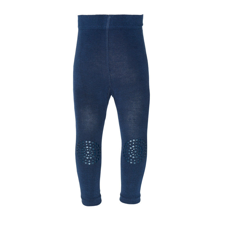 GoBabyGo kravleleggings m. gummidutter, navy blue