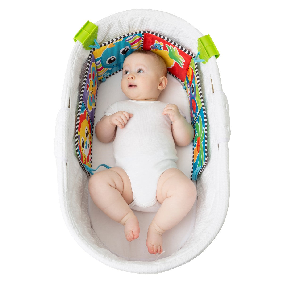 Playgro Activity Toy: Reversible Tummy Time Fabric Book with Mirror