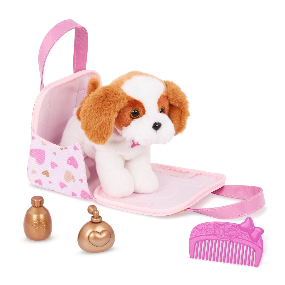 Pucci Pups Dog in Heart-Shaped Bag