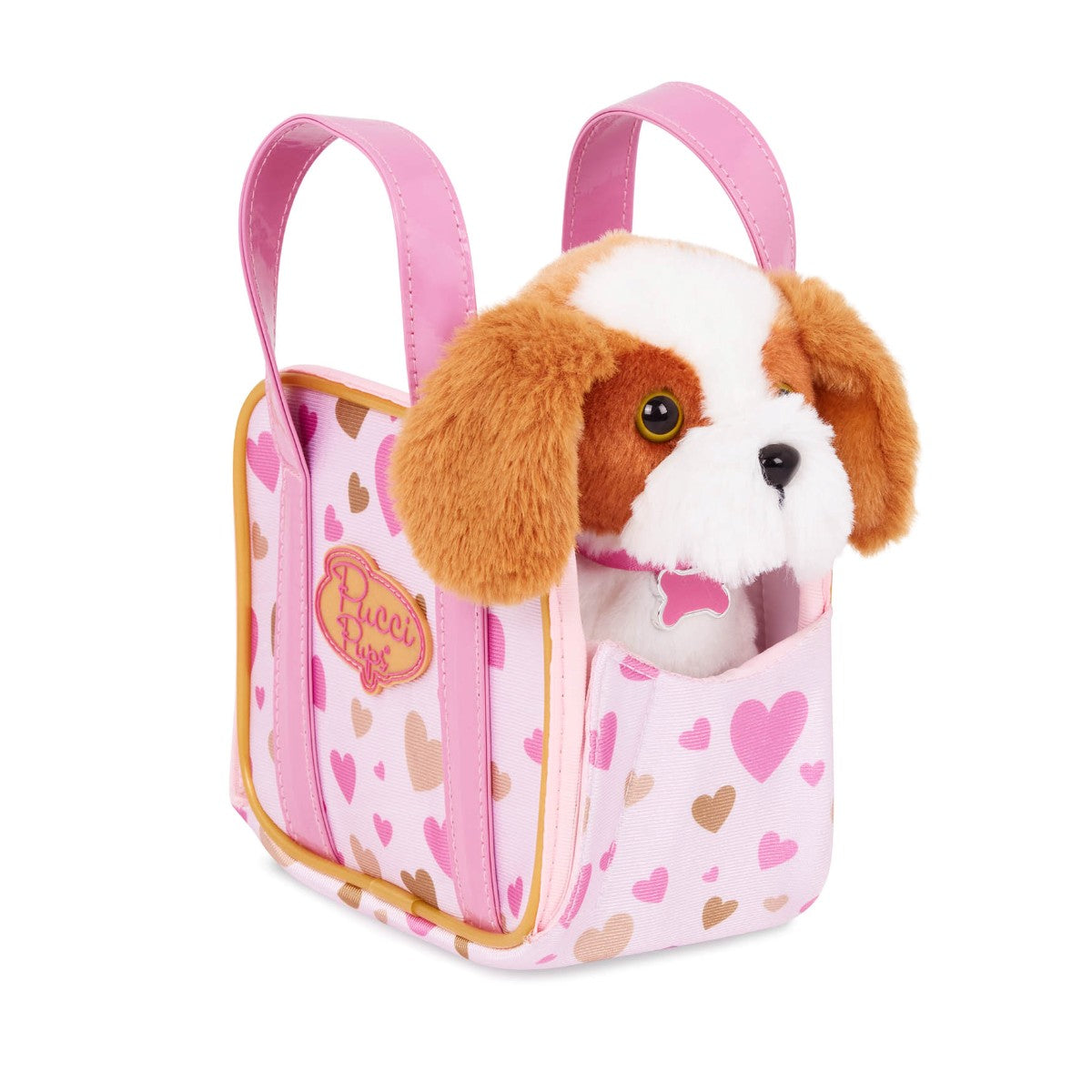 Pucci Pups Dog in Heart-Shaped Bag