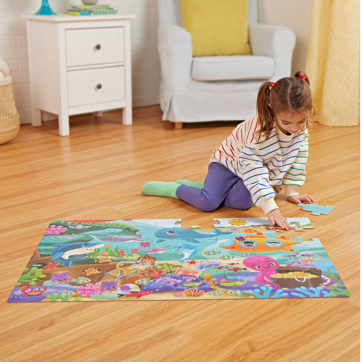 B Toys Gulvpuslespil, Under havet