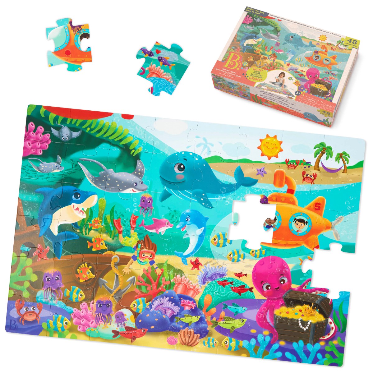 B Toys Gulvpuslespil, Under havet