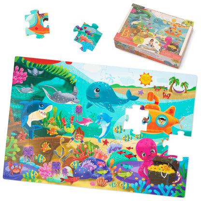 B Toys Gulvpuslespil, Under havet