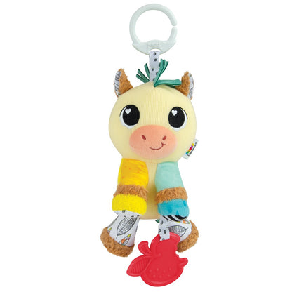 Lamaze rangle med dyremotiv og bidering til baby