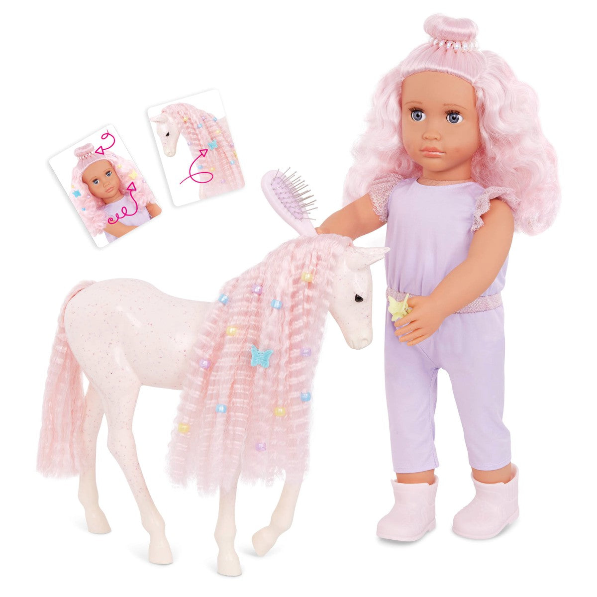 Our Generation doll with foal, Elara