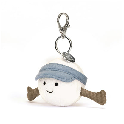 Jellycat nøglering med Fun Amuseables Sports Golfbold vedhæng, 12 cm