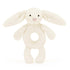 Baby Jellycat ringrangle, kanin, cream - 15 cm
