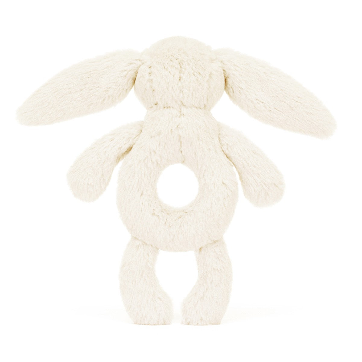 Baby Jellycat Ring Rattle, Bunny, Cream - 15 cm