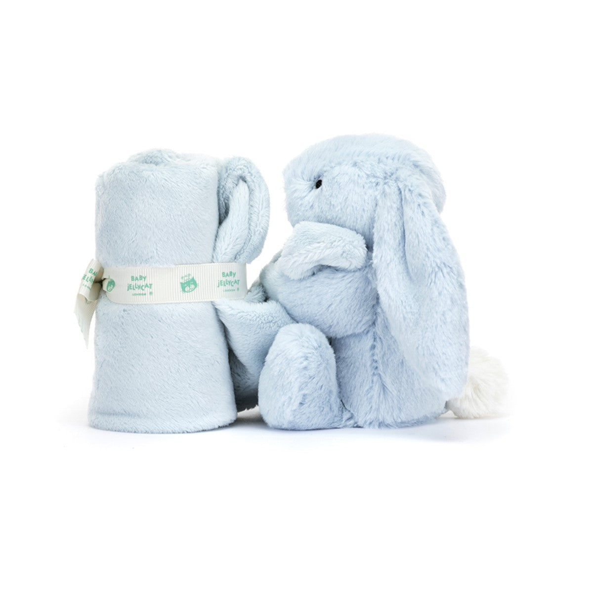 Baby Jellycat Bashful nusseklud, Kanin - Lyseblå