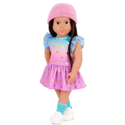 Our Generation Doll Clothing, Dress with Hearts