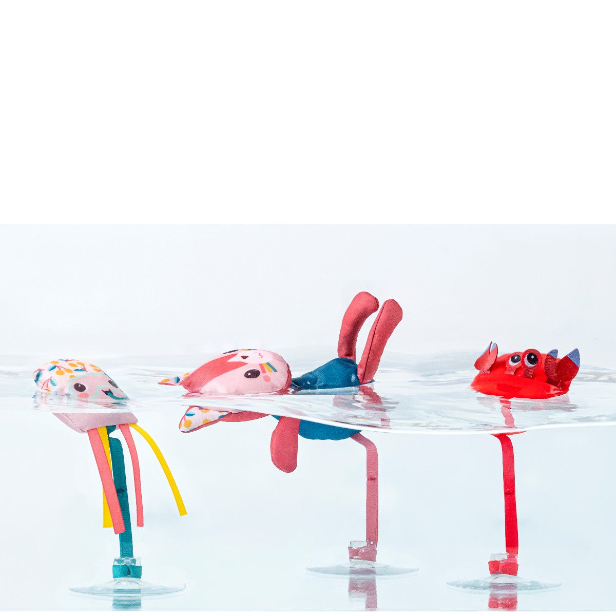 Lilliputiens Bath Play Set, Jeanne and Suction Cup Friends