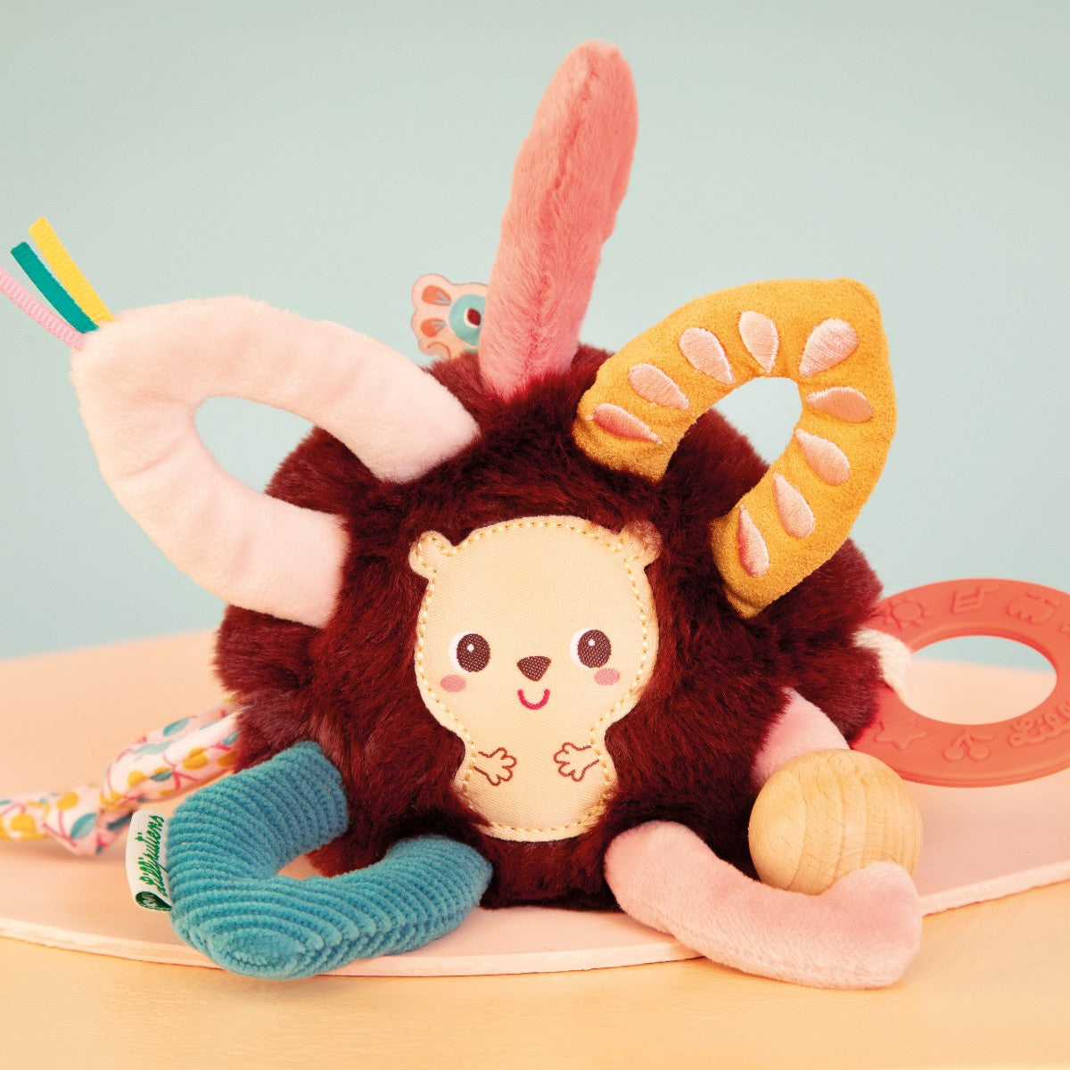 Lilliputiens Baby Toy, Leon Sensory Rattle
