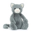 Jellycat Bashful killing, grå bamse i original størrelse, 31 cm