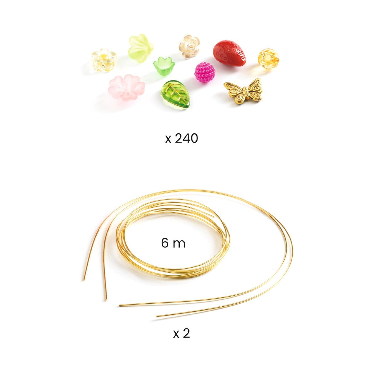 Djeco Bead Set, Pink Tiara