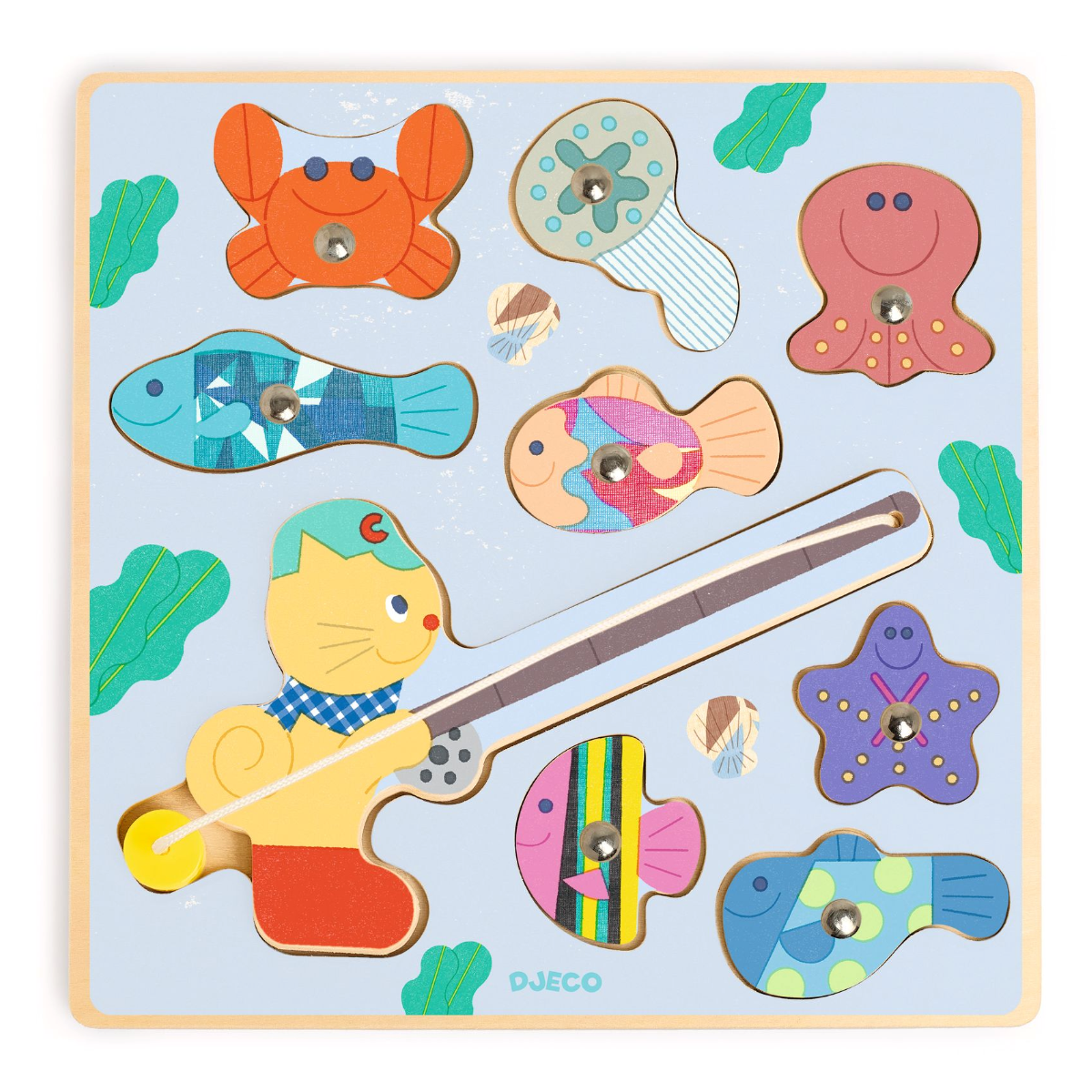 Djeco Fishing Game, Puzz &amp; Fish - Fisher Cat