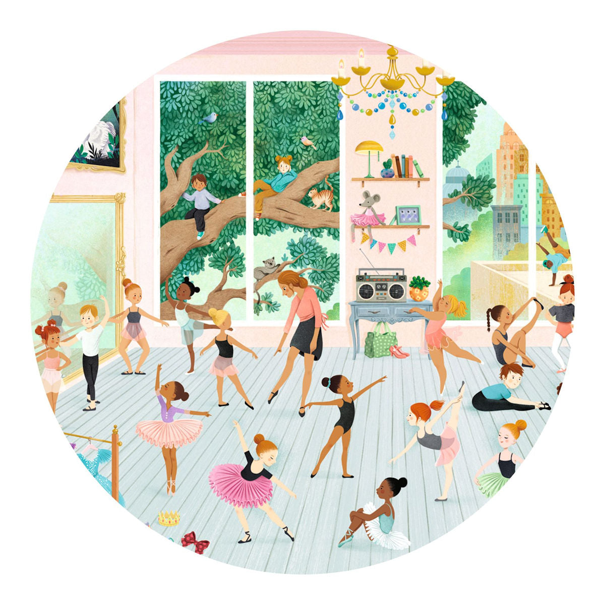 Djeco Observationspuslespil, Danseskole - 100 brikker