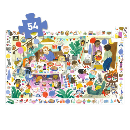Djeco Observation Puzzle, Birthday - 54 Pieces