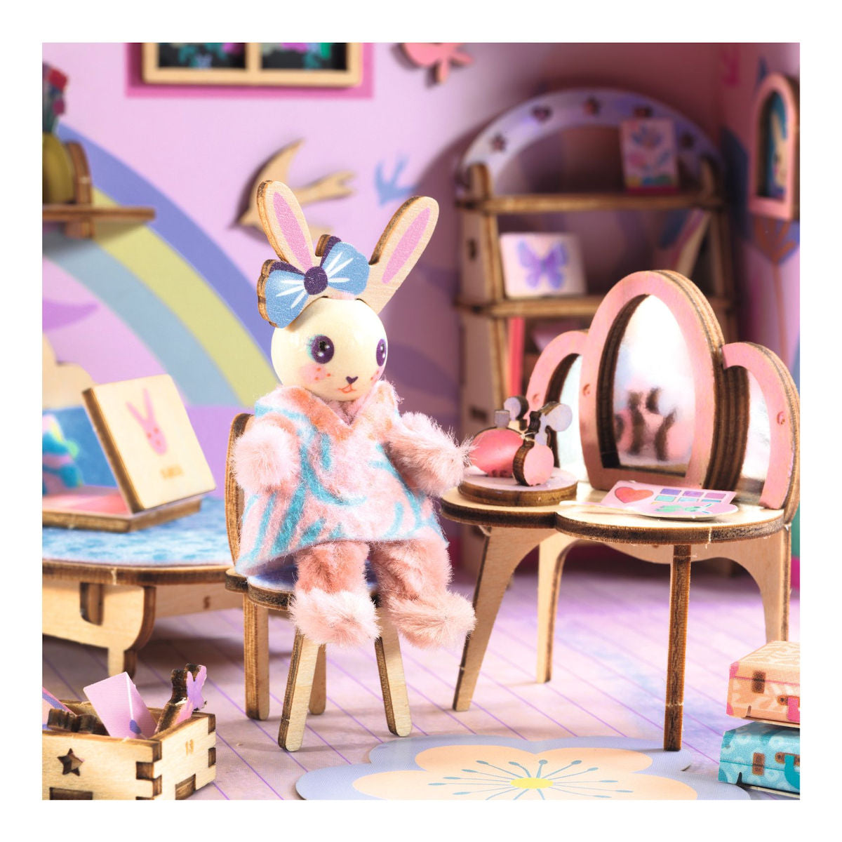 Djeco Mi House, DIY Miniature Universe in a Suitcase - Rosie