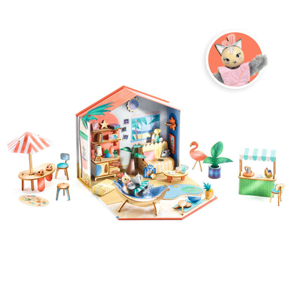 Djeco Mi House, DIY Miniature univers i kuffert - Mia