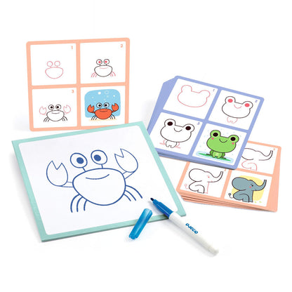 Djeco Learning Game, Step by Step 1, 2, 3 - Animal Babies