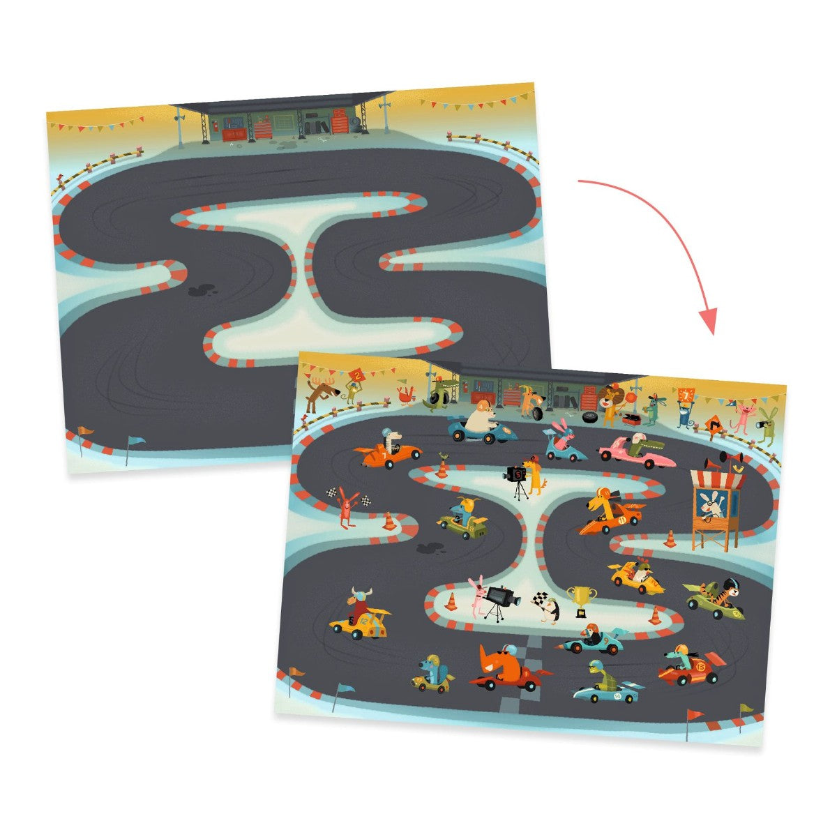 Djeco Transfer Stickers, Asphalt