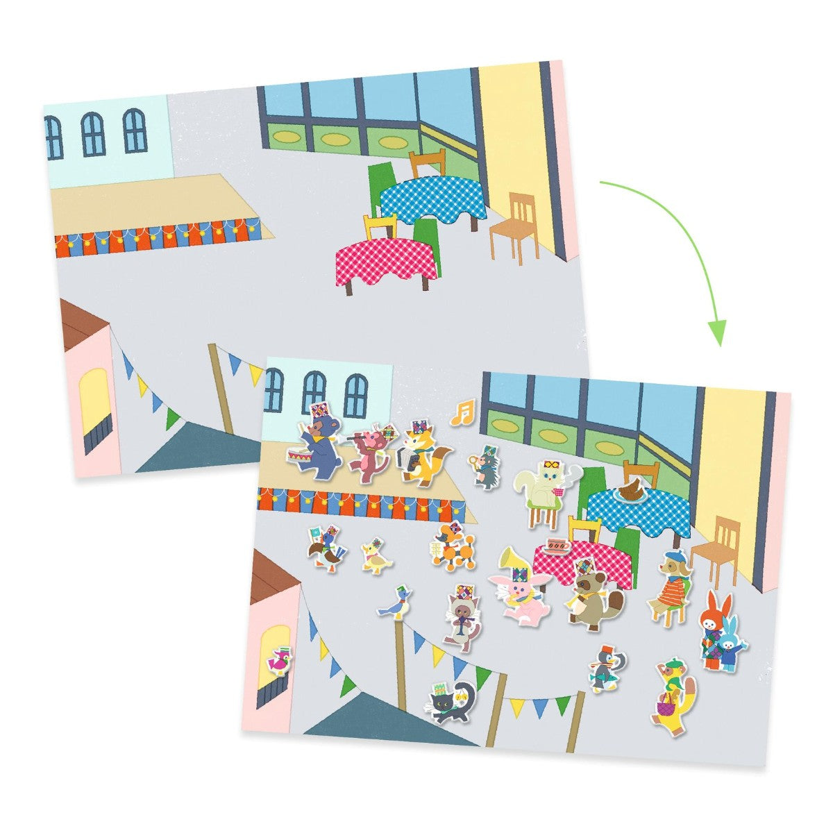 Djeco Creative Sticker Activity, Fanfare