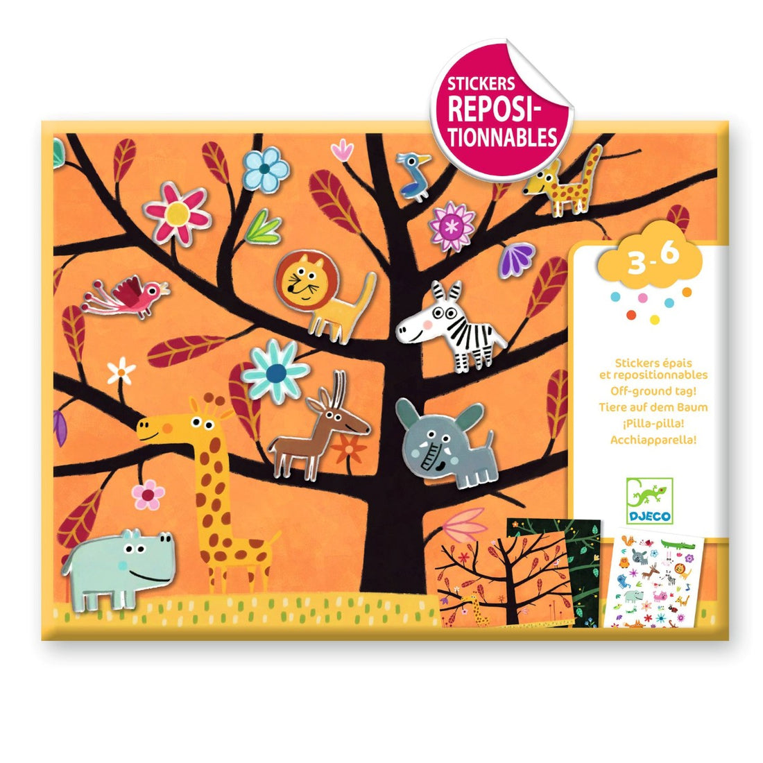 Djeco Creative Sticker Activity, Climbing Tree