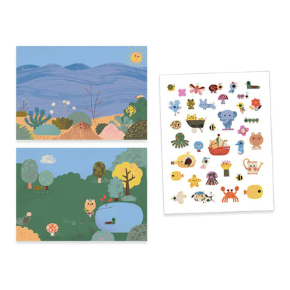 Djeco Creative Sticker Activity, Summer
