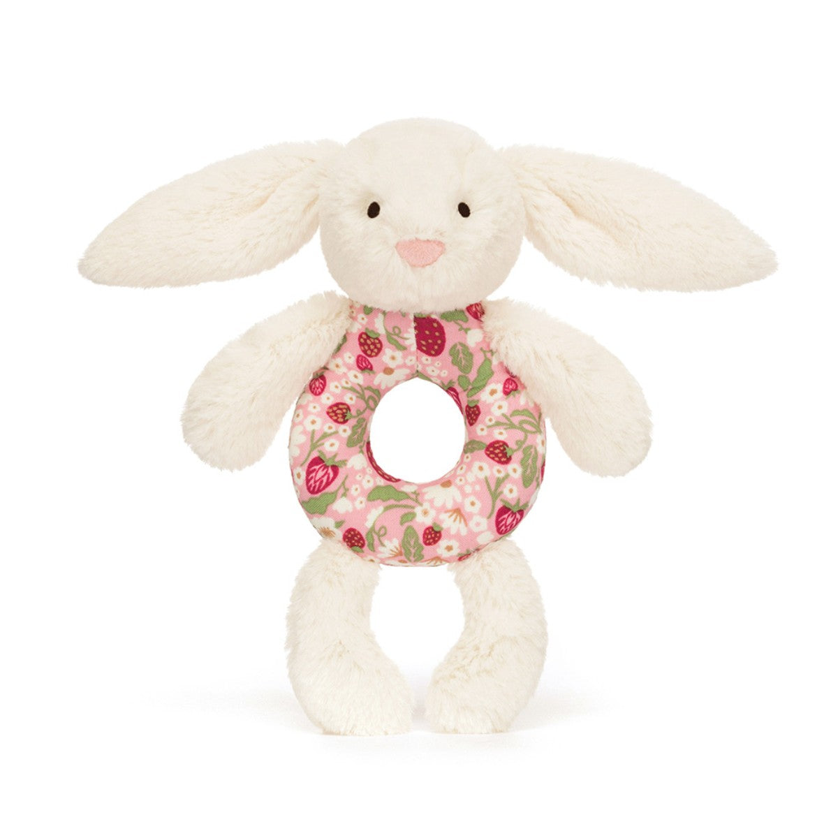 Baby Jellycat ring rangle, Bashful kanin - Mimi Strawberry