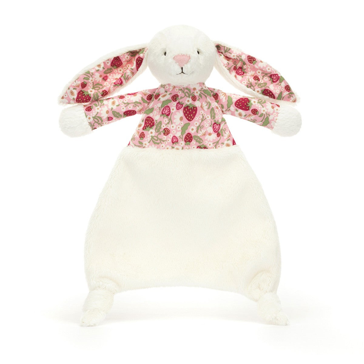 Baby Jellycat nusseklud, Bashful kanin - Mimi Strawberry