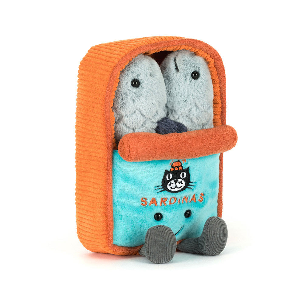 Jellycat Plush Toy, Amuseables Food, Sardine Tin - 17 cm