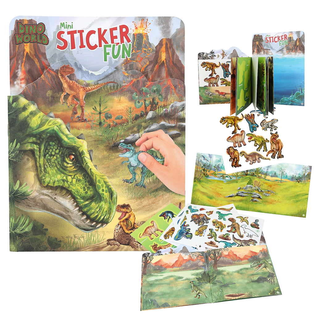 Dino World Mini Sticker Fun, Activity Book with Stickers