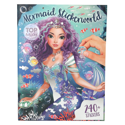 TopModel Metallic Stickerworld Mermaid klistermærkebog