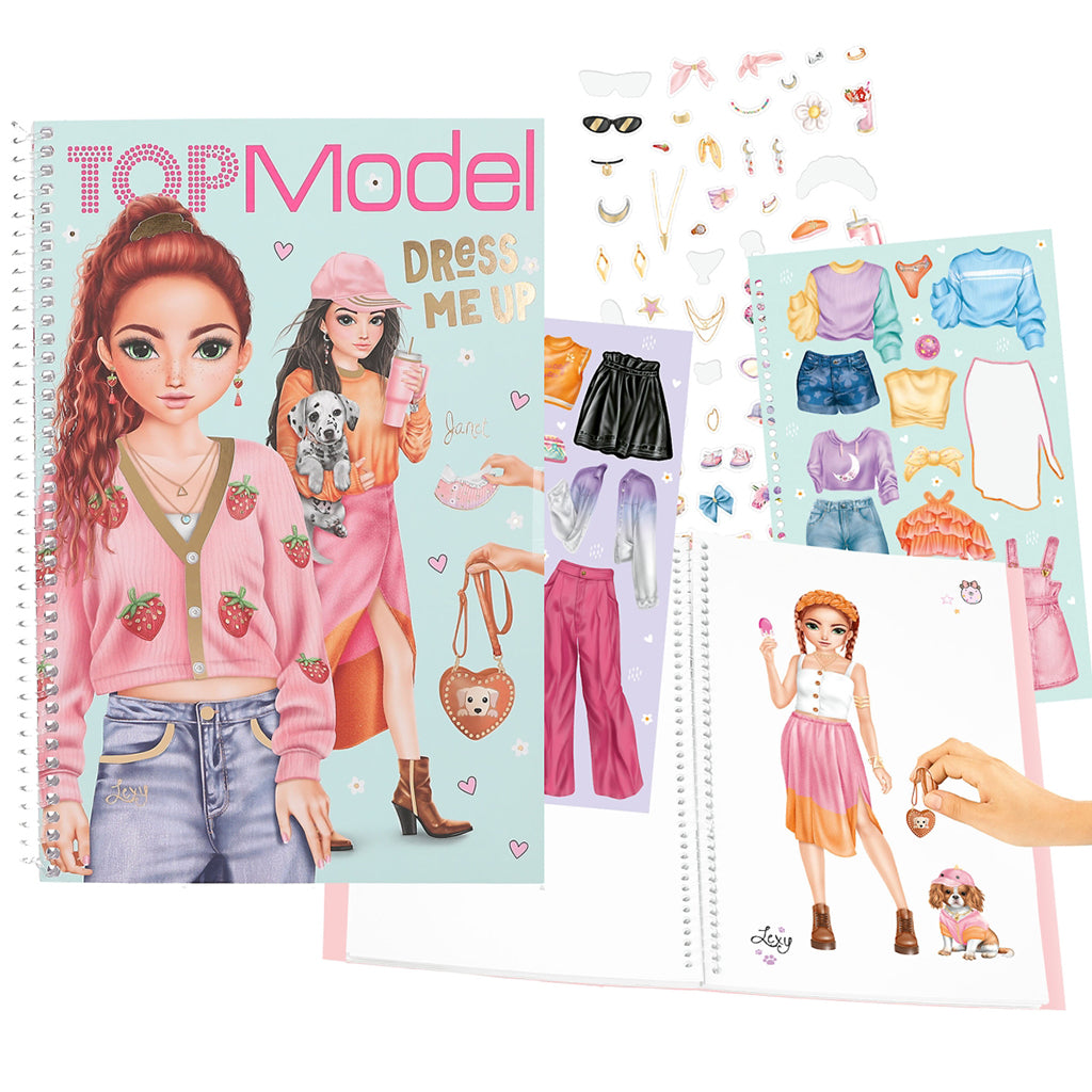TopModel Dress Me Up Sticker Book, Large Sticker Book